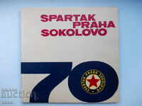 Football card 70 years Sparta Prague Czech Republic 1893-1963 photos