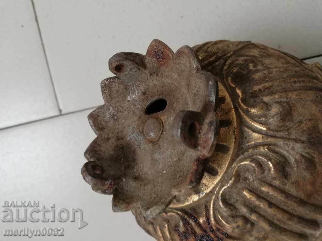 Delivery of Cast iron weight from an old gas chandelier Delivery of Cast iron weight from an old gas chandelier