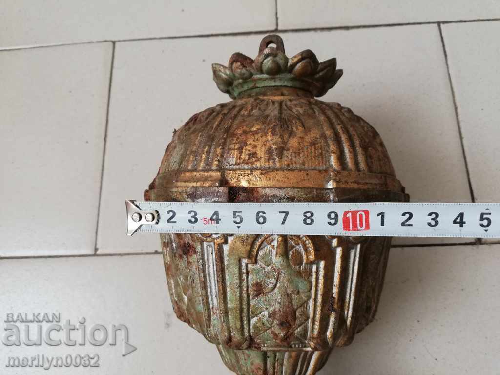 Cast iron weight from an old gas chandelier - 5 Cast iron weight from an old gas chandelier - 5
