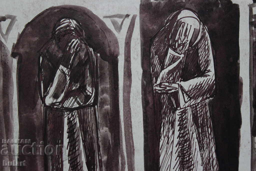 Original Picture Atanas Yaranov "7 scenes" Touche Unframed with price 700.00 BGN | € 357.90 Original Picture Atanas Yaranov "7 scenes" Touche Unframed with price 700.00 BGN | € 357.90