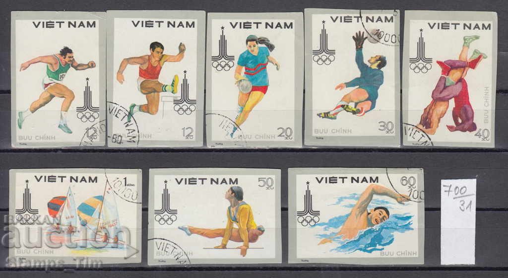 31K700 / VIETNAM 1980 - SPORTS OLYMPIC GAMES MOSCOW