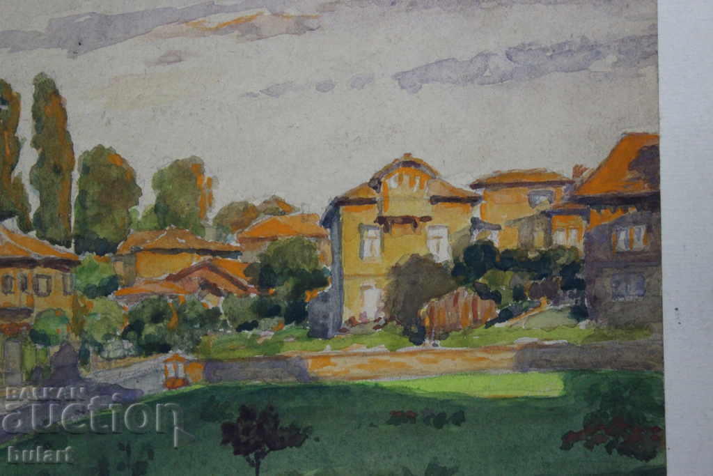 Painting Jivko Kiselkov "Garden" Aquarelle Not Framed with price 350.00 BGN | € 178.95