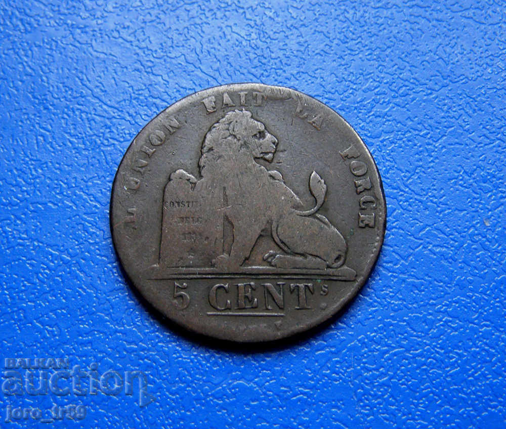 Белгия 5 сантима  /5 Centimes/ 1837 г.