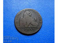 Belgia 5 centimes /5 centimes/ 1837