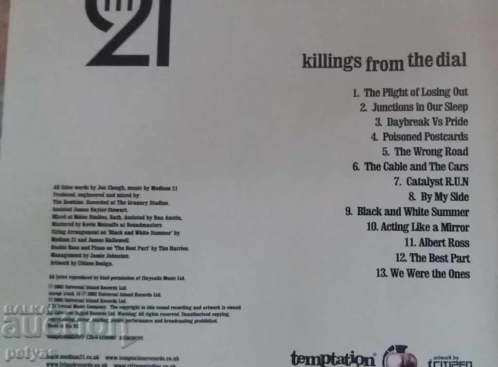 Auction SD - Medium 21 killings from the dial - MUSIC Auction SD - Medium 21 killings from the dial - MUSIC