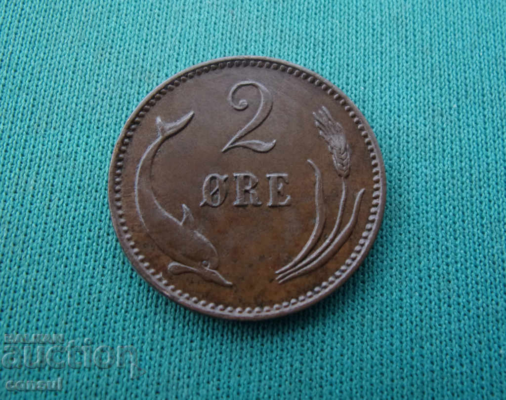 Дания  2  Оре  1899  Rare (W 15)