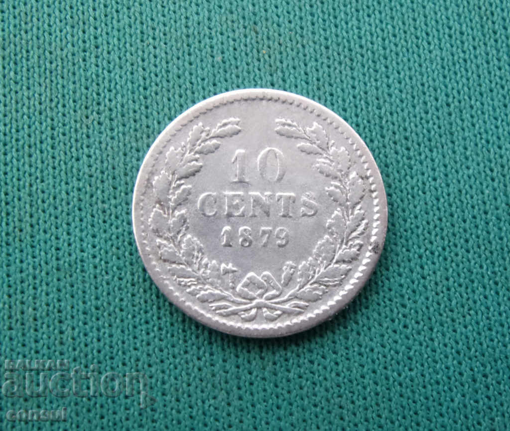 Olanda 10 Centi 1879 Rare (W 40) cu preț € 3.58 | 7.00 BGN Olanda 10 Centi 1879 Rare (W 40) cu preț € 3.58 | 7.00 BGN