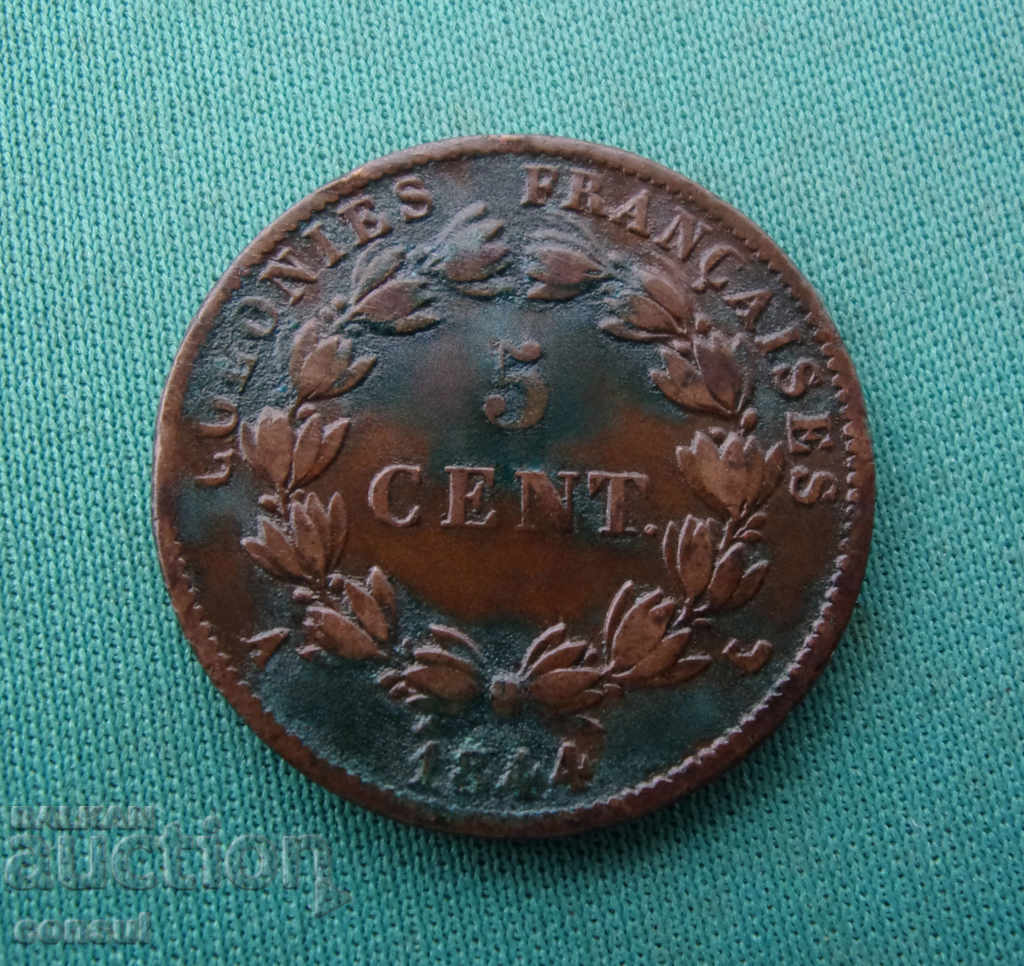Insulele Marquis 5 Santim 1844 Rare (W 42) cu preț € 30.68 | 60.00 BGN