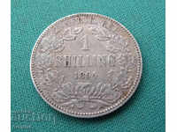 Kruger Africa 1 Shilling 1894 Rare (W 45)