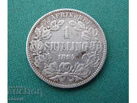 Kruger Africa 1 Shilling 1894 Rare (W 46)