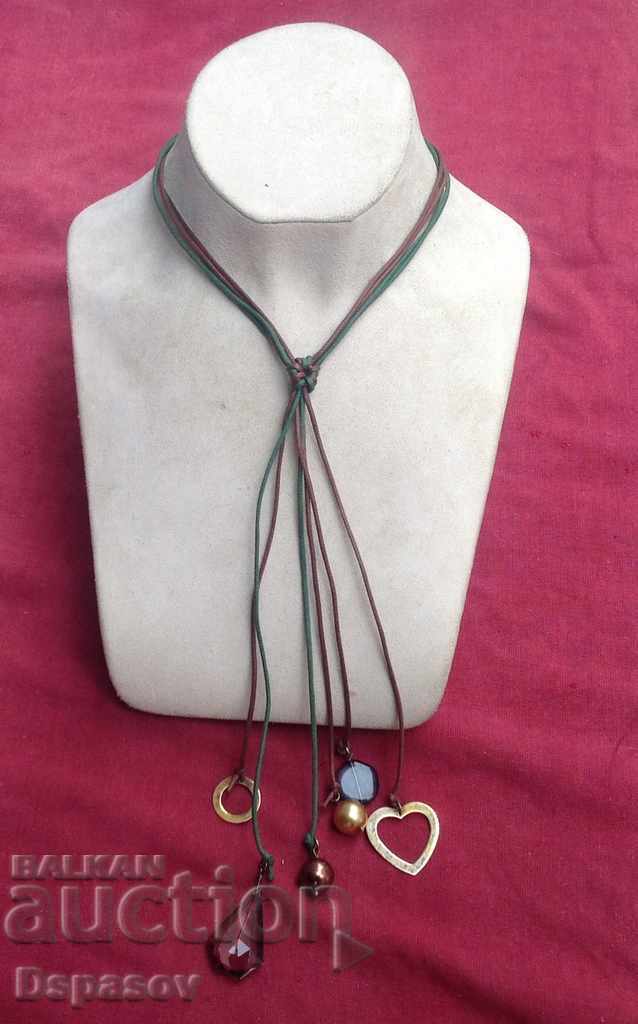 Handmade Silver Necklace with Pendants