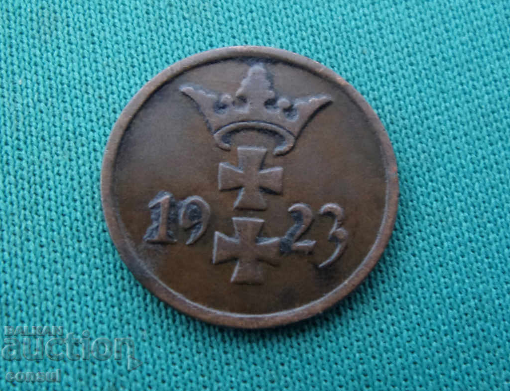 Dans 1 Pennig 1923 Rare (W 59) cu preț € 5.11 | 9.99 BGN