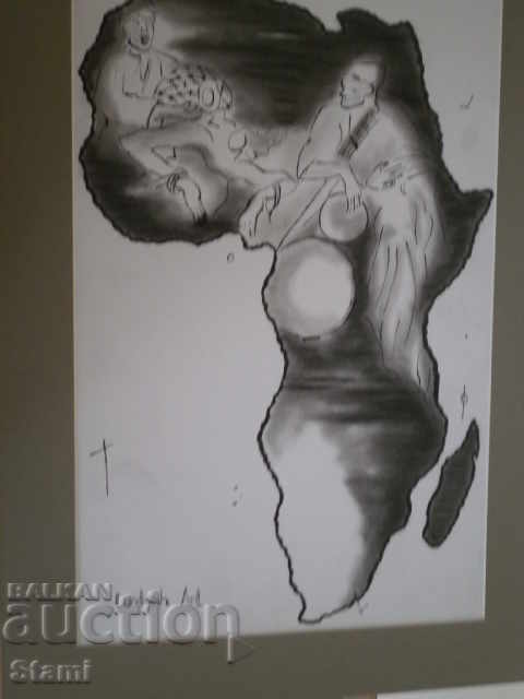Африка-графика от Африка, Нигерия-1