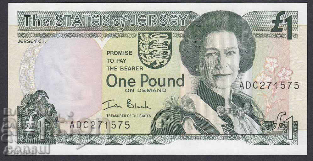 Jersey 1 Pound 1989 UNC Rare