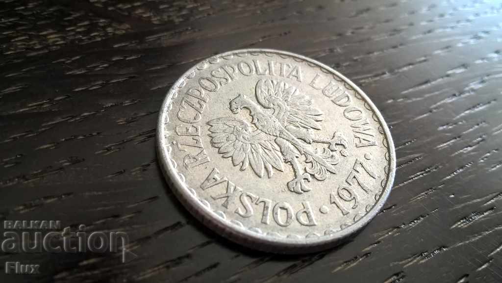 Monet - Poland - 1 zlot. | 1977 with price 1.55 BGN | € 0.79 Monet - Poland - 1 zlot. | 1977 with price 1.55 BGN | € 0.79