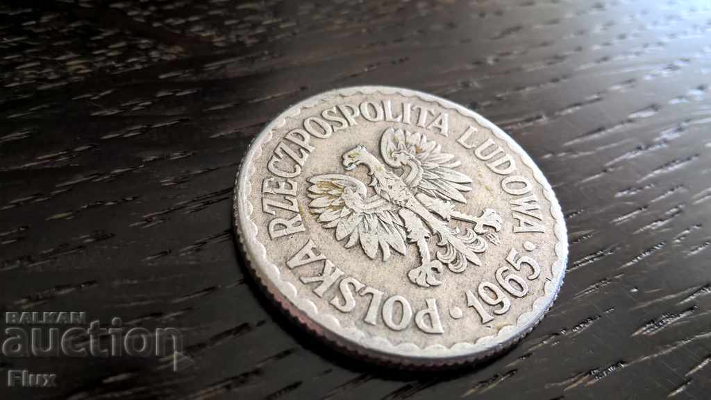 Moneta - Poland - 1 zlot. | 1965 with price 1.90 BGN | € 0.97