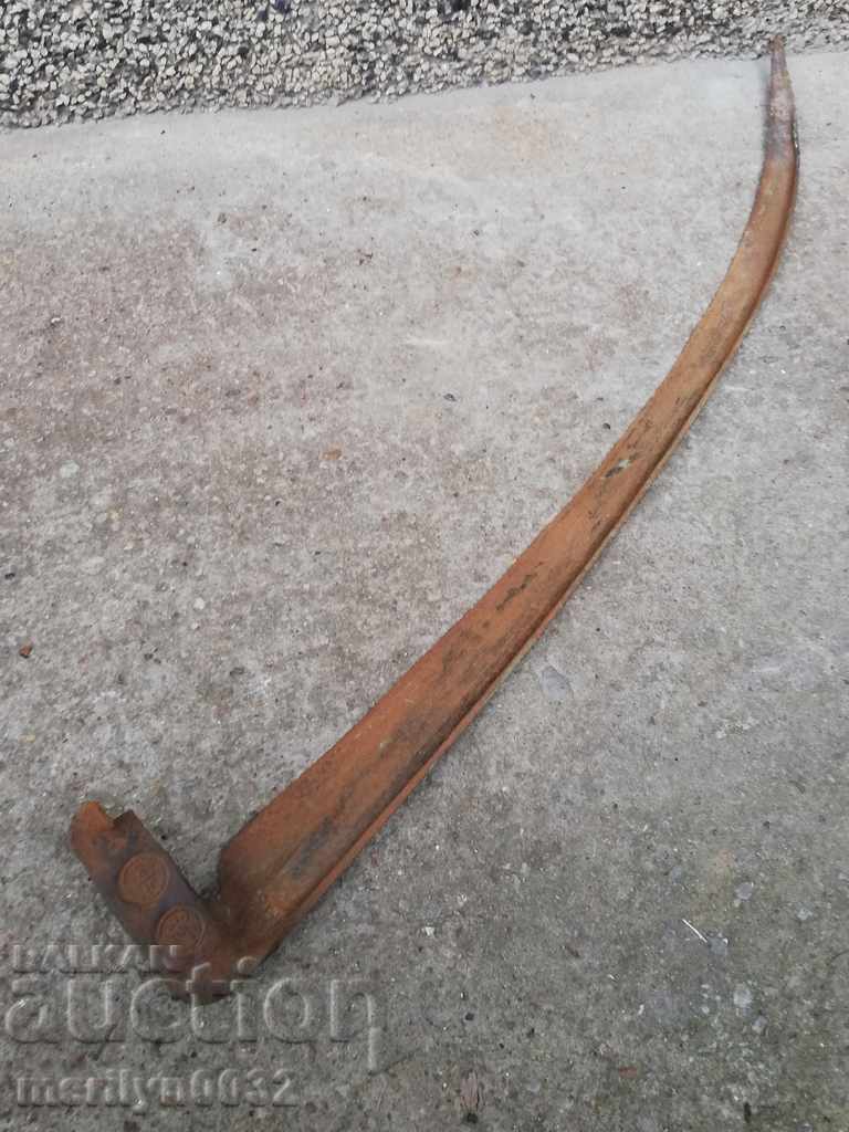 Old forged mowing hair, wrought iron - 5