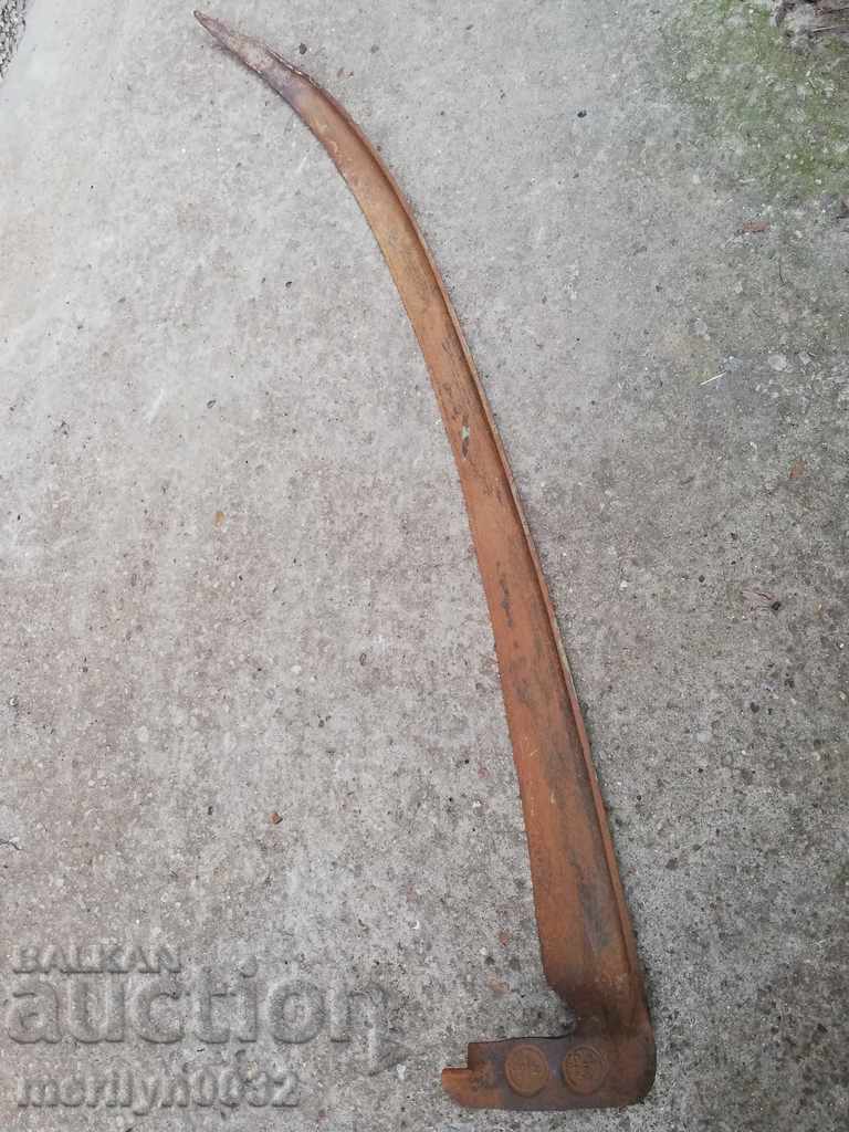 Old forged mowing hair, wrought iron - 6