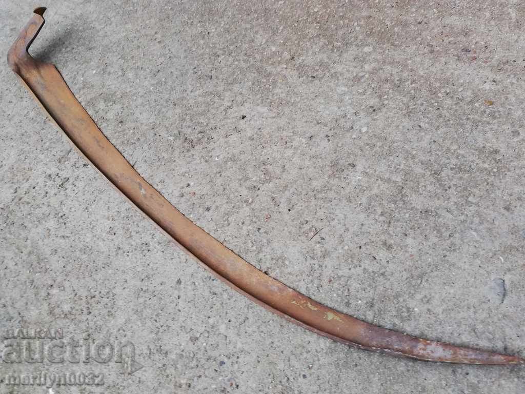 Old forged mowing hair, wrought iron - 7