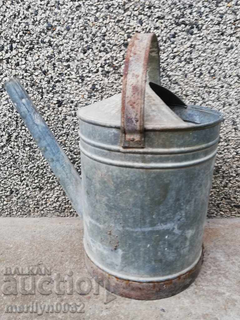 Old metal watering can, galvanized tube, bucket, container with price 49.00 BGN | € 25.05 Old metal watering can, galvanized tube, bucket, container with price 49.00 BGN | € 25.05