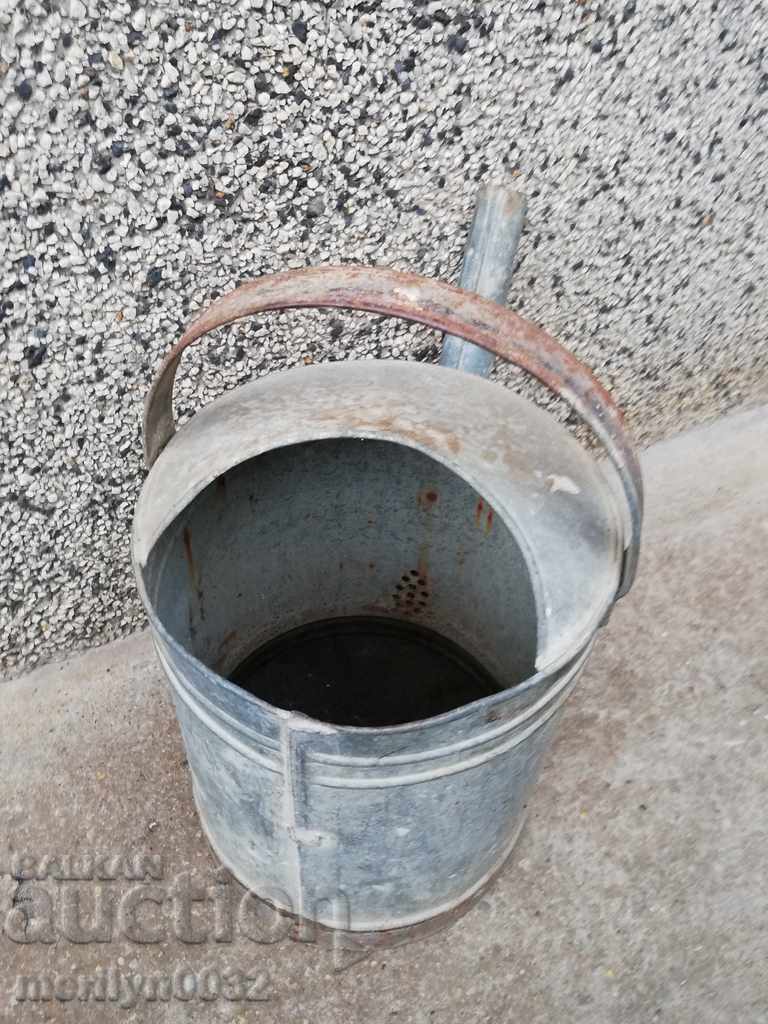 Old metal watering can, galvanized tube, bucket, container - 6 Old metal watering can, galvanized tube, bucket, container - 6