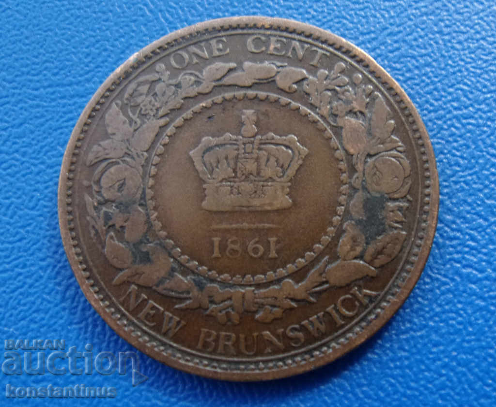 New Brunswick 1 Cent 1861 Rare