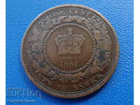 New Brunswick 1 Cent 1861 Rare