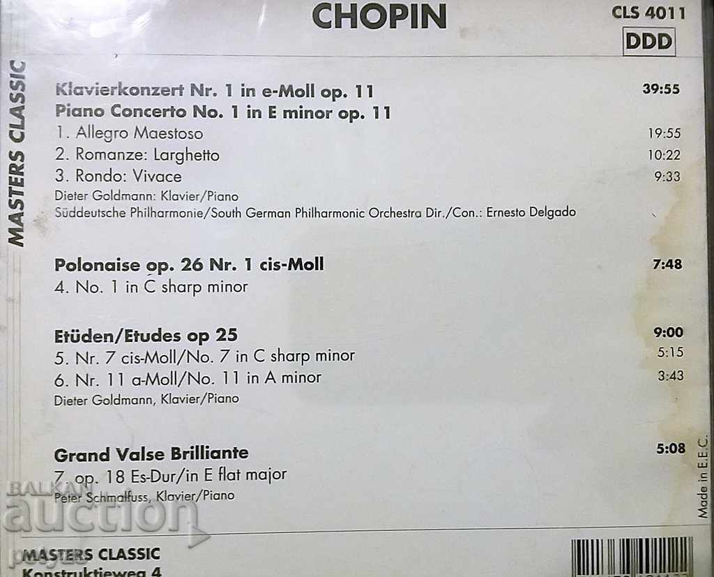 Auction CD-CHOPEN 'CONCERTO No 1 .......' - CD Auction CD-CHOPEN 'CONCERTO No 1 .......' - CD