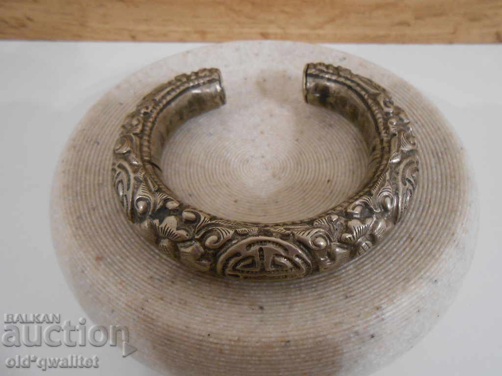 Brățară veche de argint atractivă din argint - 5