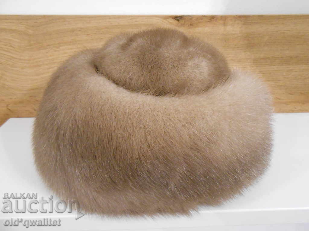 Magnificent leather hat, very fine, ver. A mink - 5 Magnificent leather hat, very fine, ver. A mink - 5