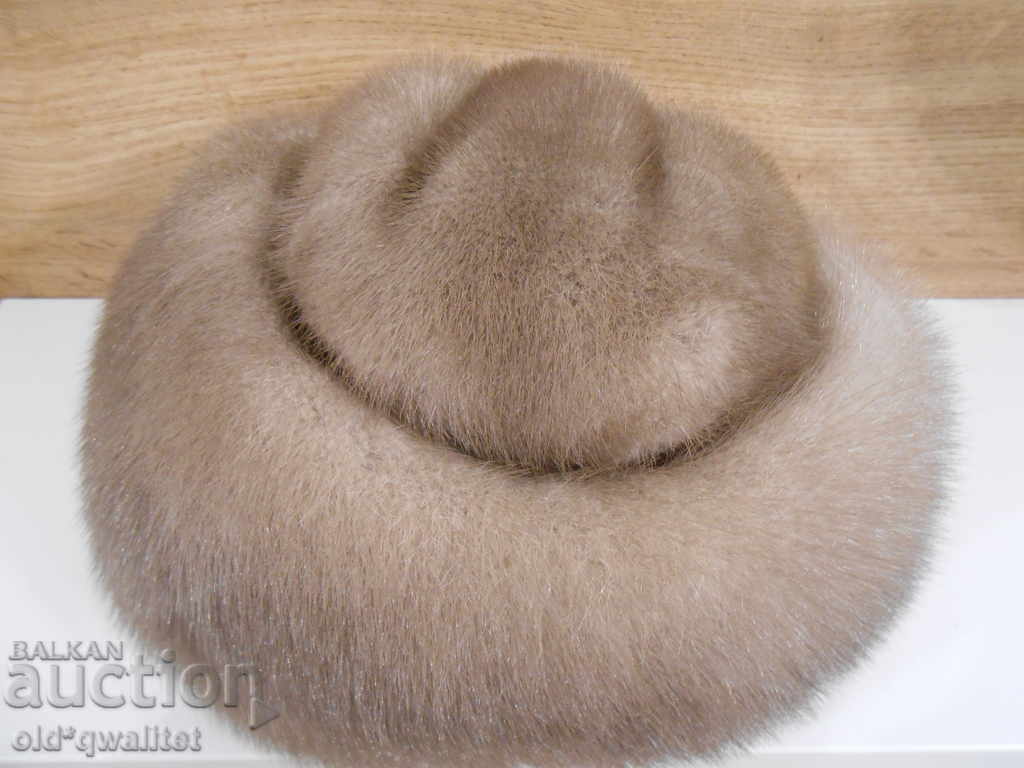 Magnificent leather hat, very fine, ver. A mink - 6 Magnificent leather hat, very fine, ver. A mink - 6