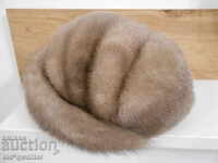 Magnificent leather hat, very fine, ver. A mink