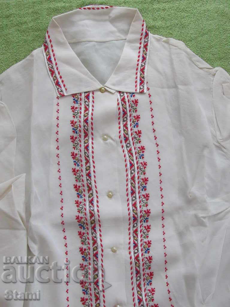 Mănușă de mătase brodată manual, din anii 70-80 de ani ai secolului XX. - 6 Mănușă de mătase brodată manual, din anii 70-80 de ani ai secolului XX. - 6