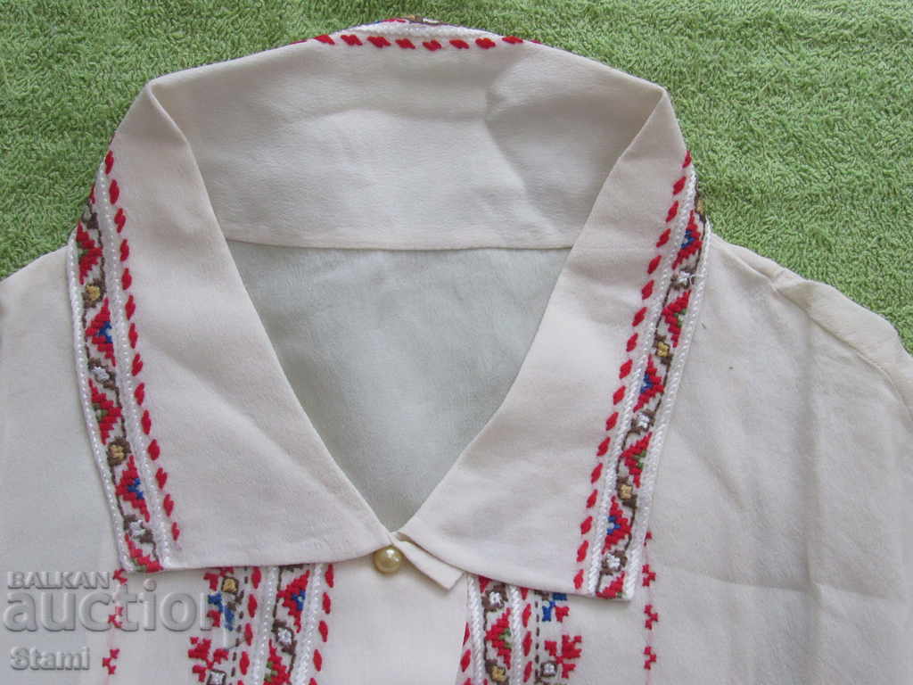 Mănușă de mătase brodată manual, din anii 70-80 de ani ai secolului XX. - 7 Mănușă de mătase brodată manual, din anii 70-80 de ani ai secolului XX. - 7