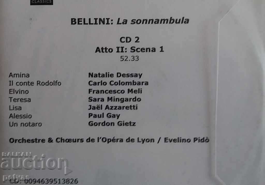 SD -BELLINI - La Sonnambula CD with price 4.50 BGN | € 2.30 SD -BELLINI - La Sonnambula CD with price 4.50 BGN | € 2.30