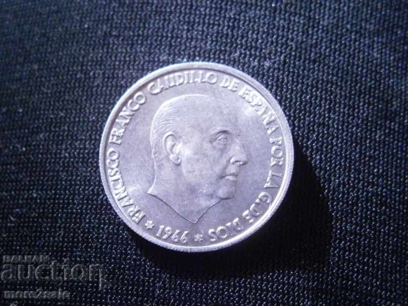 50 SENTIMOS SPAIN 1966 COIN / 2 with price 0.90 BGN | € 0.46