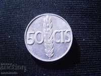 50 SENTIMOS SPAIN 1966 COIN / 3