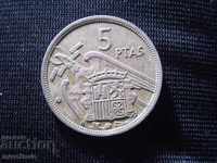 5 PESTS 1957 SPAIN THE COIN / 16
