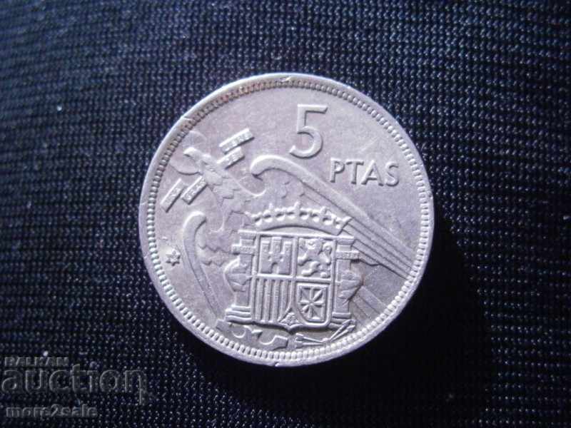 5 PESSES 1957 SPAIN THE COIN / 19