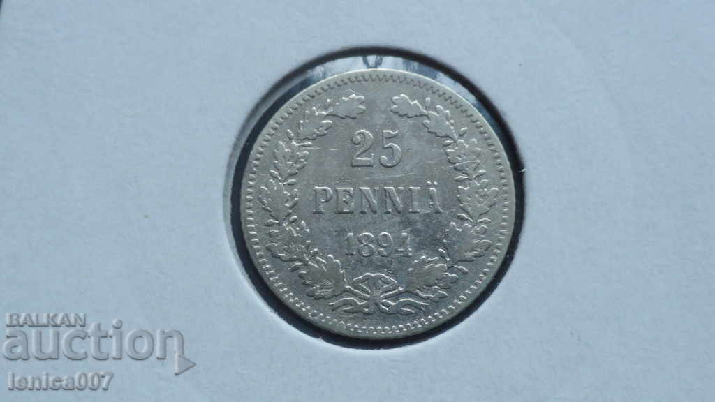 Русия (Финландия) 1894г. - 25 пення - 5