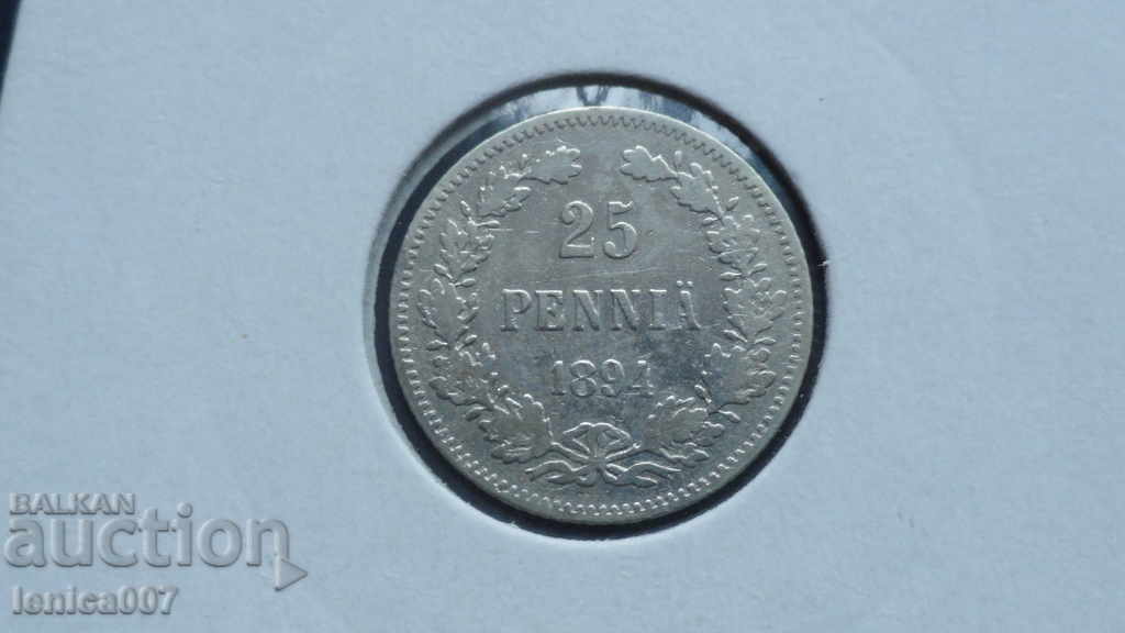 Rusia (Finlanda) 1894 - 25 peni (Ag)