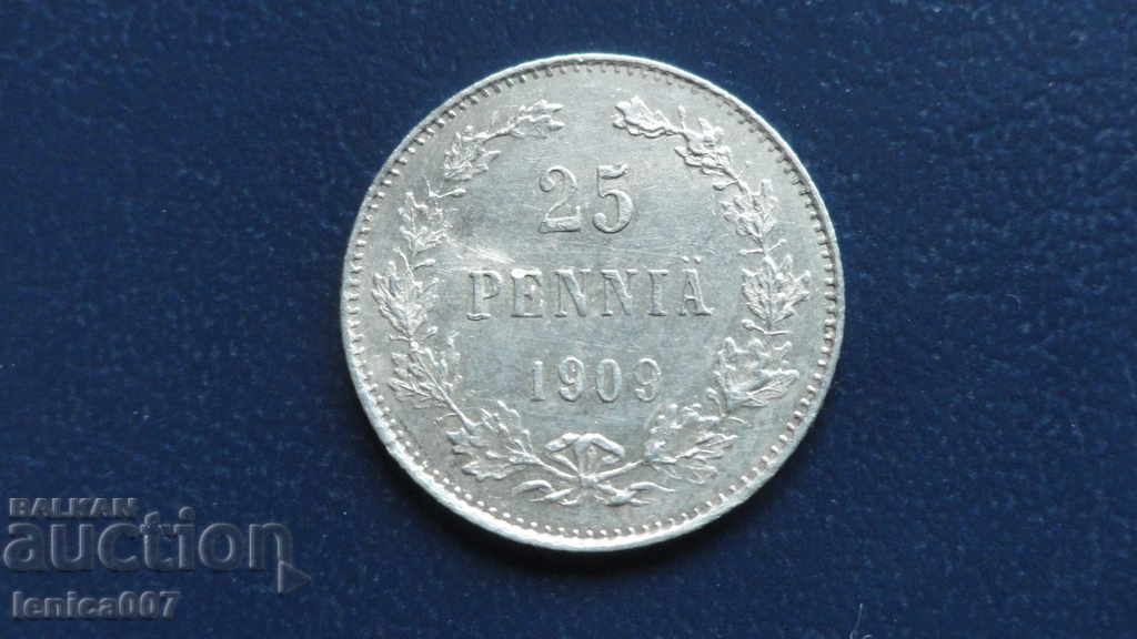 Auction Russia (Finland) 1909 - 25 penny Auction Russia (Finland) 1909 - 25 penny