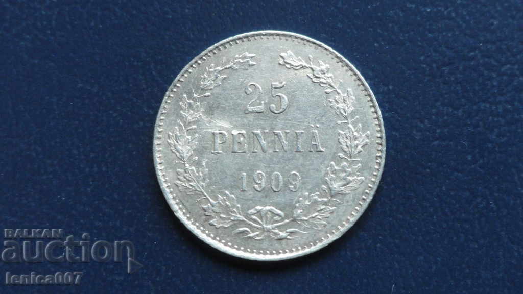 Russia (Finland) 1909 - 25 penny - 5 Russia (Finland) 1909 - 25 penny - 5