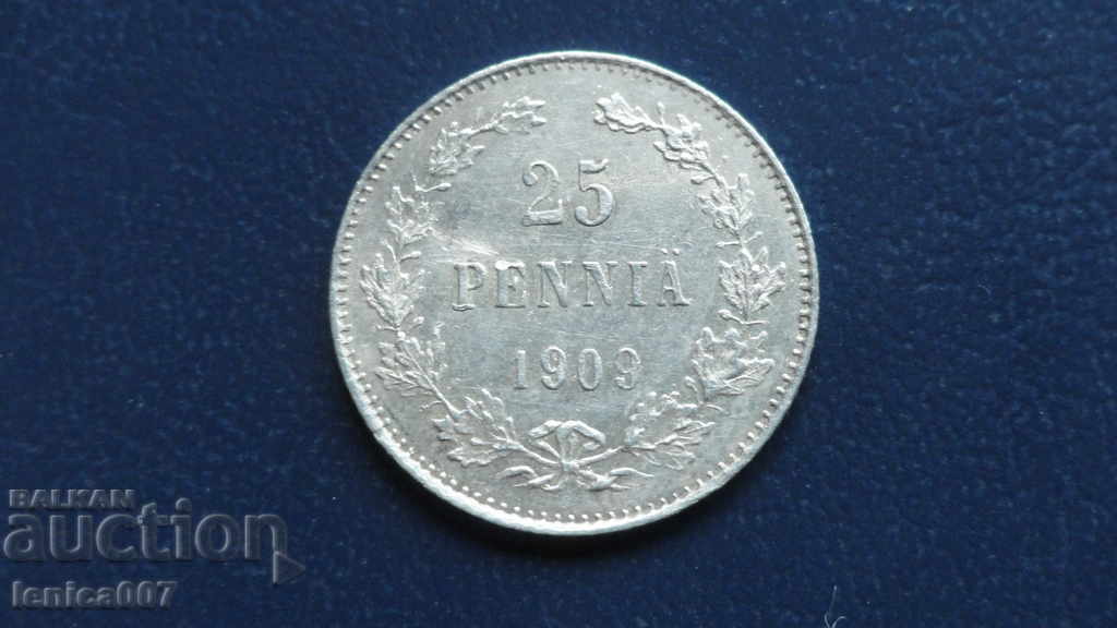 Rusia (Finlanda) 1909 - 25 penni Rusia (Finlanda) 1909 - 25 penni
