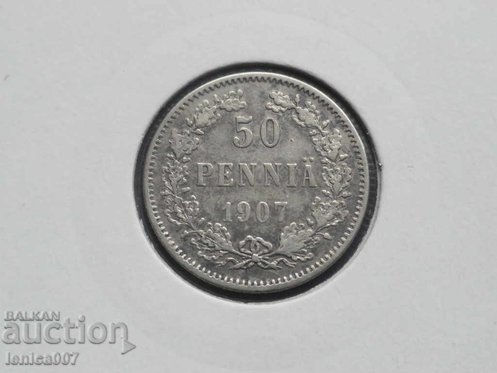 Auction Russia (Finland) 1907 - 50 pennies Auction Russia (Finland) 1907 - 50 pennies
