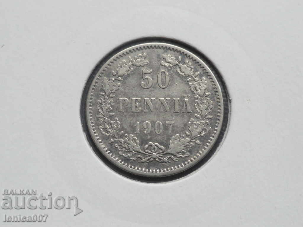Russia (Finland) 1907 - 50 pennies - 5 Russia (Finland) 1907 - 50 pennies - 5