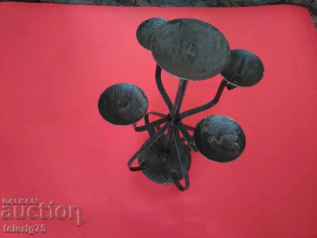 Old Retro Metal Candleholder-5 Candles-39cm with price 35.00 BGN | € 17.90