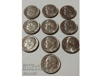 10 pcs Us one dime