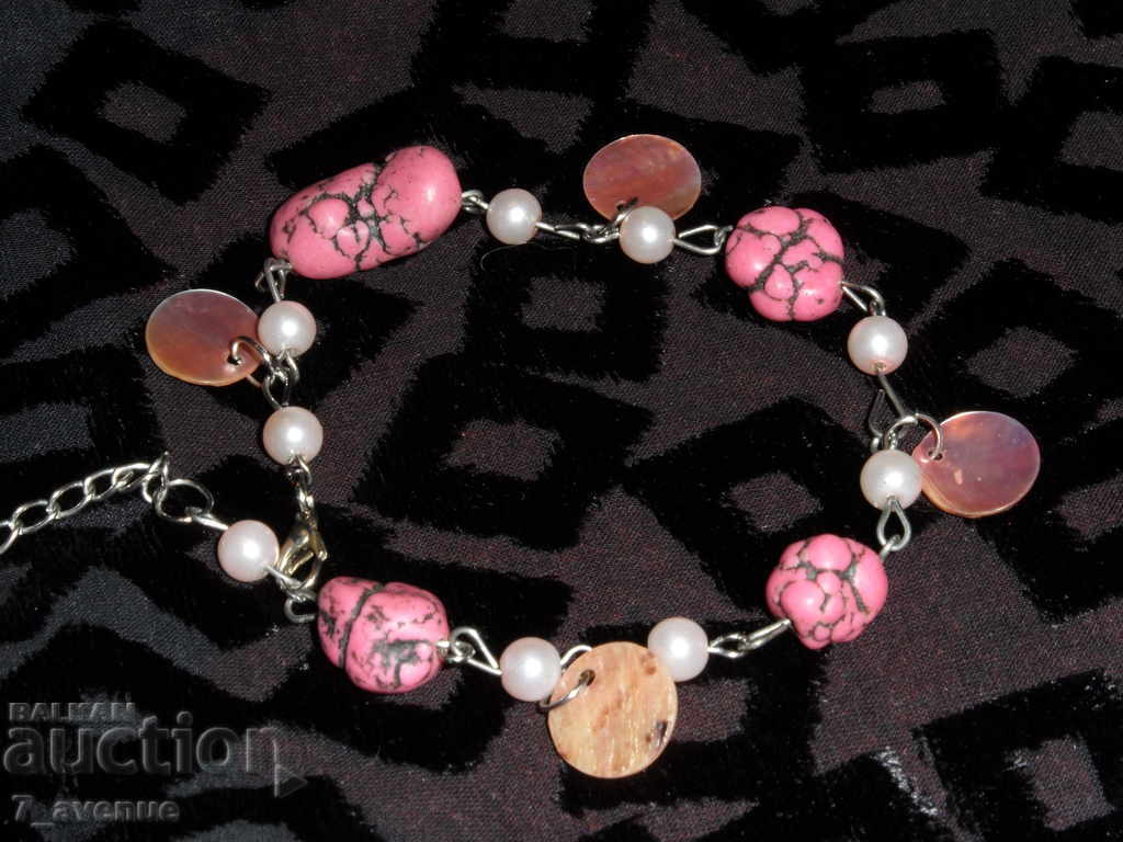 Δημοπρασία Κολιέ και Βραχιόλι με τυρκουάζ, μαργαριτάρια και, μ-α 70εκ, Υπέροχα! Δημοπρασία Κολιέ και Βραχιόλι με τυρκουάζ, μαργαριτάρια και, μ-α 70εκ, Υπέροχα!