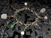 BRACELET with pearls and est. stones. Beautiful!
